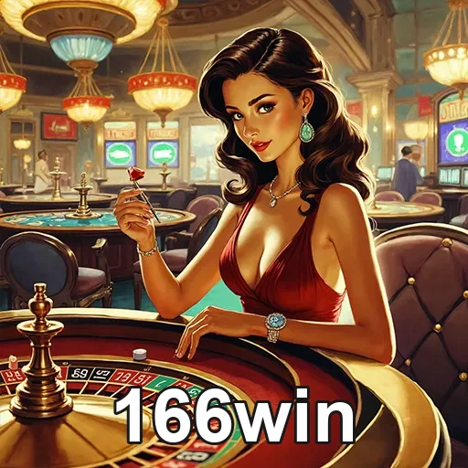 Tela de celular com acesso fácil ao Casino 166win